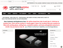 Tablet Screenshot of kopterworx.com